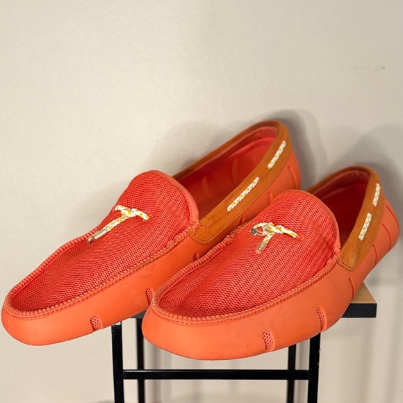 SWIMS Men’s Orange Loafer Watershoes Size 13 - Picture 4 of 16
